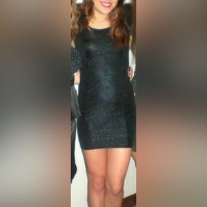 Black mini dress
